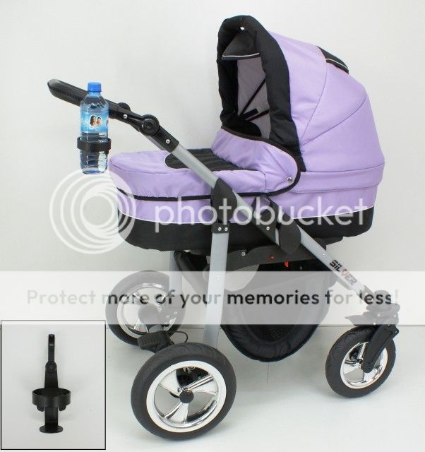 SILVER 3in1 BABY TRAVEL SYSTEM + CAR SEAT AIR WHEELS 5 EXTRAS 30