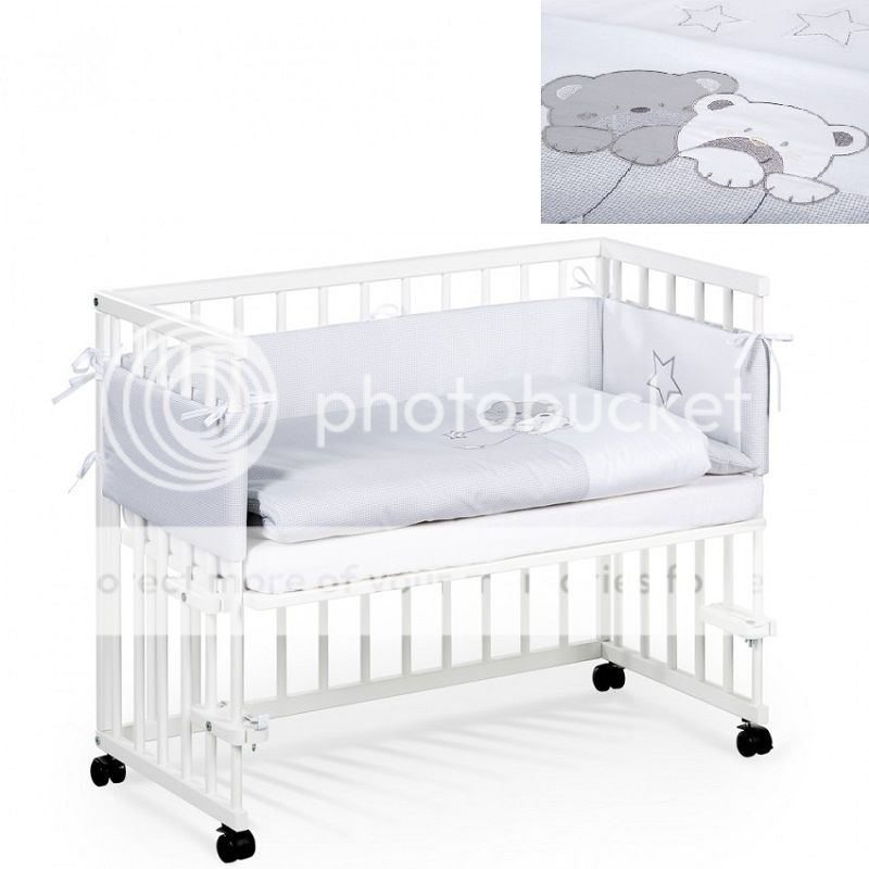 NEW WHITE-PINK 2in1 COT-BED 140x70 WITH A 12-PIECE BEDDING no 20 MATTRESS FREE