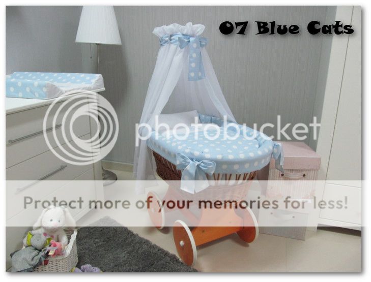 Blue Moses Basket Bedding Set Blue Moses Basket Bedding Set